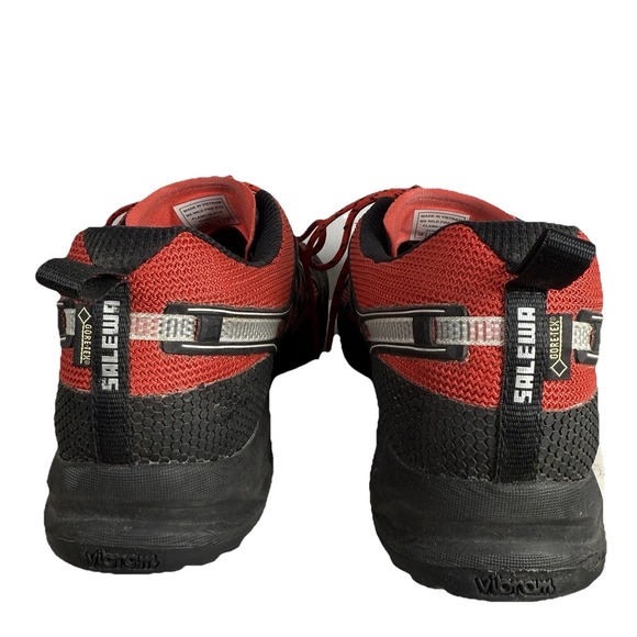Salewa‎ Gortex Work Shoes Mens 11 Red Black *Small tear on left outer side - Picture 8 of 12